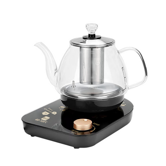 Professional multi-functional glass teapot | 800ml fast heating, cooking and brewing integrated electric kettle with stainless steel filter(UPS/FEDEX/UniUni/GOFO logistics delivery support self-pickup