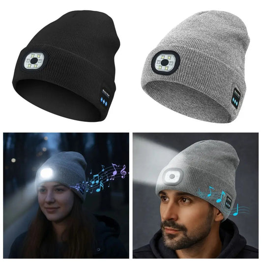 3-in-1 Function Bluetooth Beanie with Light
