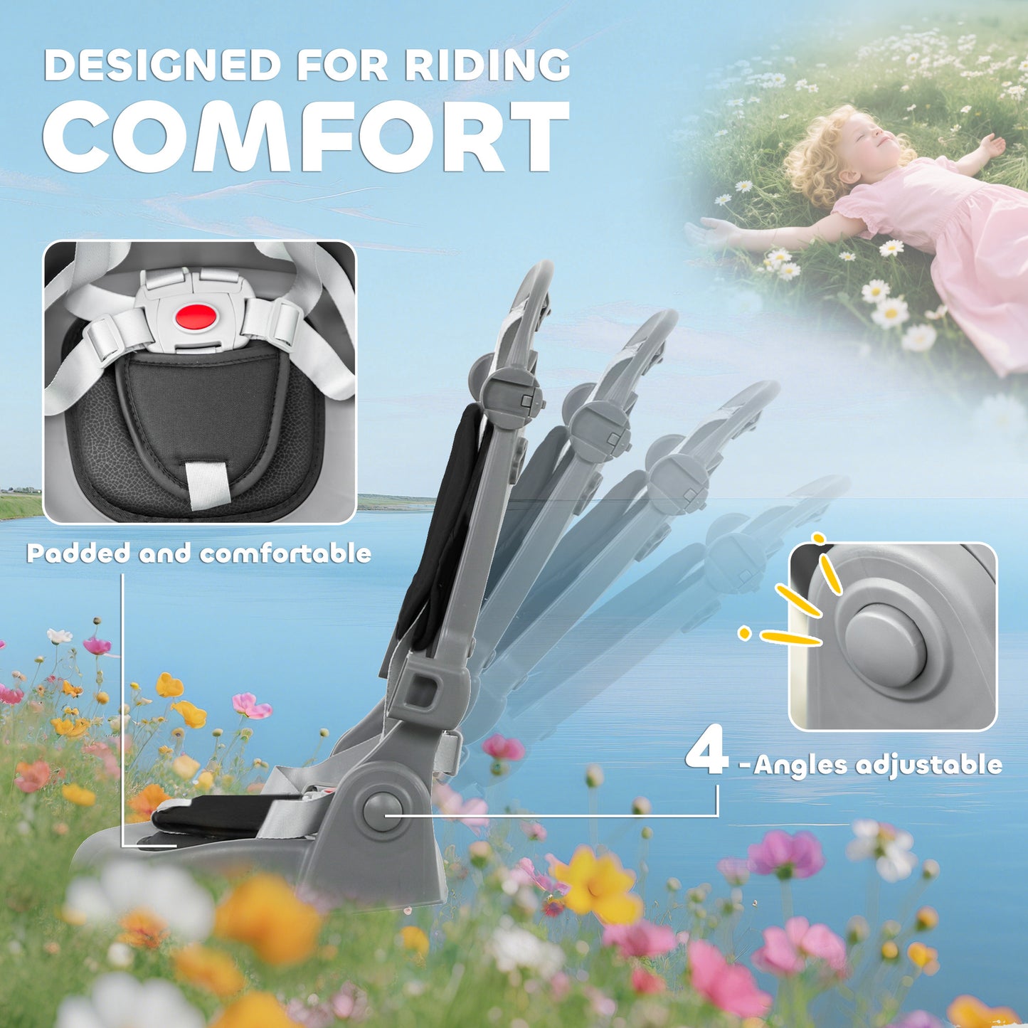 Kids Trike with Adjustable Backrest