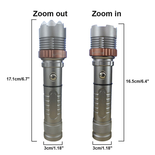 Rechargeable LED Flashlight Lamp 5-Modes Zoomable Hiking Camping Outdoor Torch +Battery+Charger(TK/TMEU for self-pickup)
Note : This product is available only in US marketplace