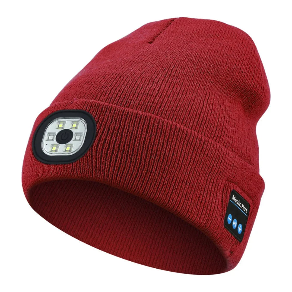 3-in-1 Function Bluetooth Beanie with Light