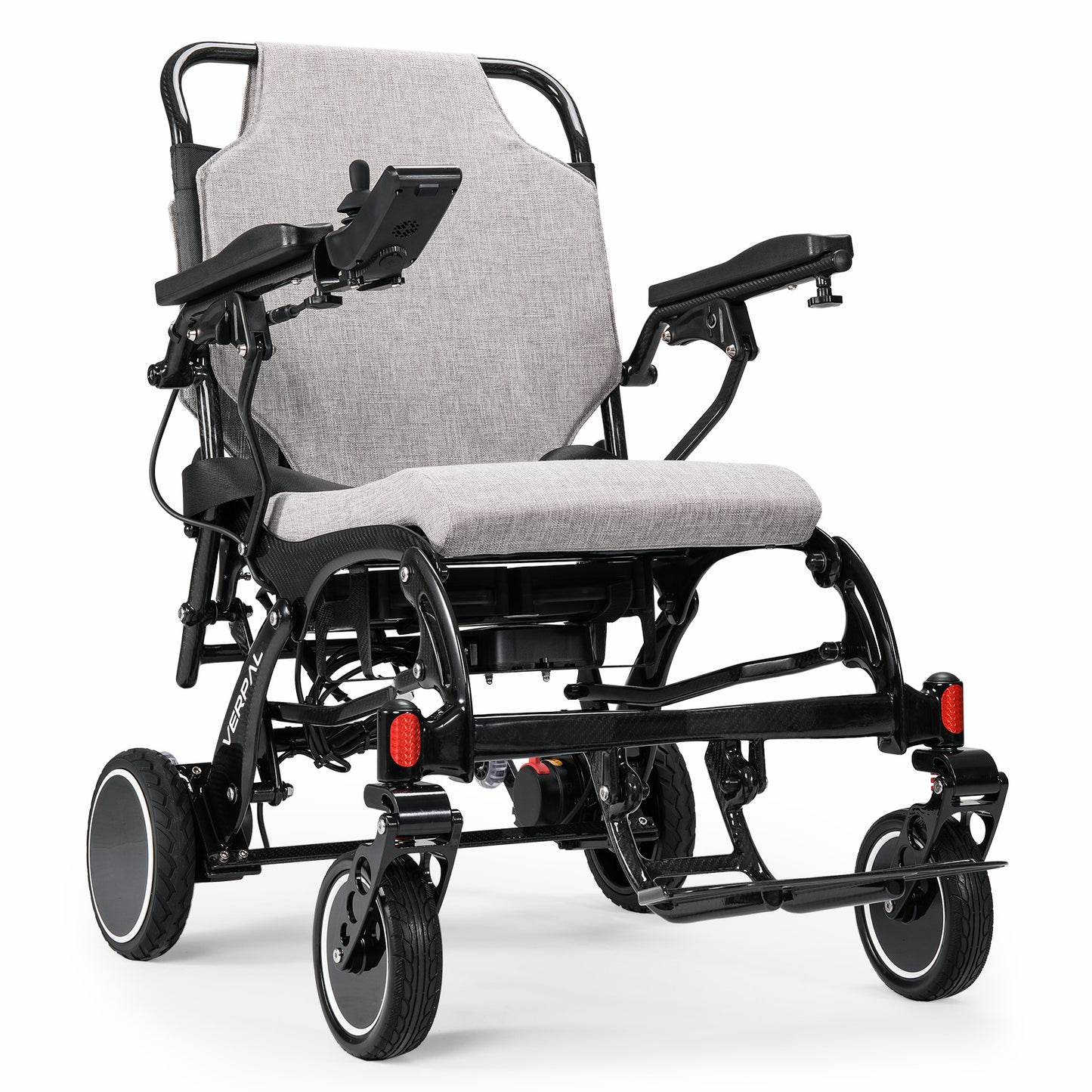 21" Lightweight Carbon Fiber Electric Wheelchairs for Adults, 20 Miles Long Range Motorized Wheelchairs Intelligent Wheelchairs for Adults All Terrain Wheelchairs Portable Airline Approved