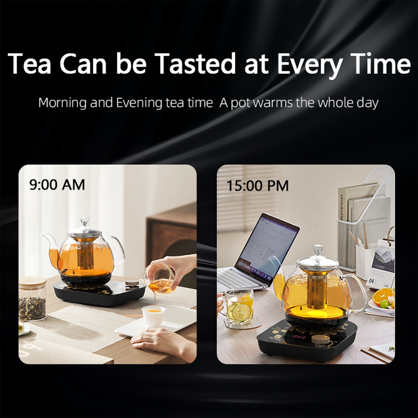 Professional multi-functional glass teapot | 800ml fast heating, cooking and brewing integrated electric kettle with stainless steel filter(UPS/FEDEX/UniUni/GOFO logistics delivery support self-pickup