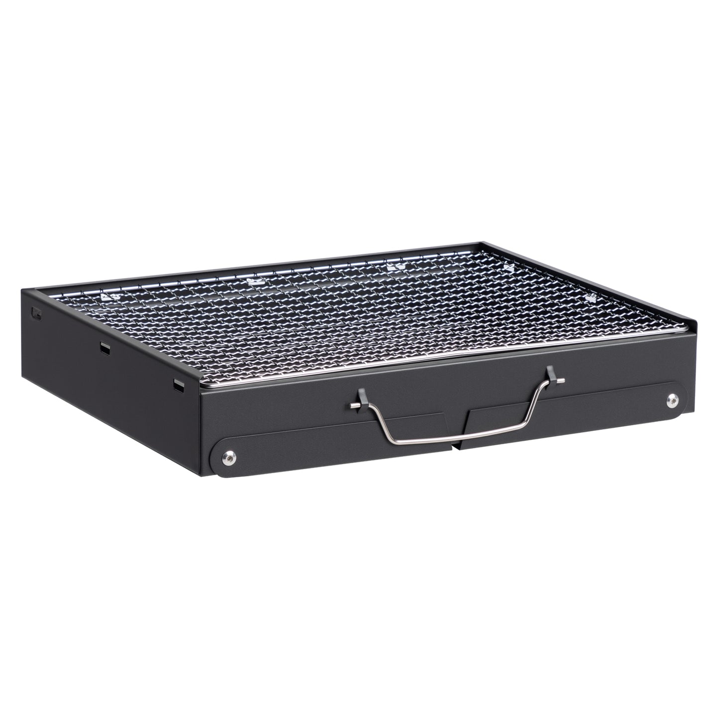 Portable BBQ Grill with Folding Feet, Compact and Lightweight Charcoal Grill for Outdoor Camping, Backyard, Picnic, Beach Party, and Family Outings