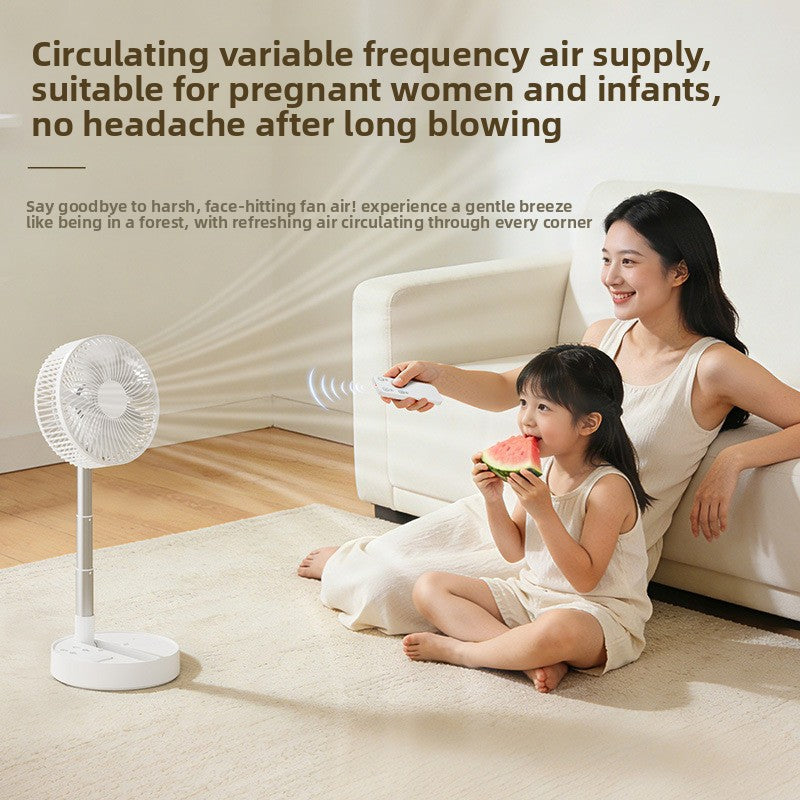 Foldable Telescopic USB Rechargeable Fan with Remote