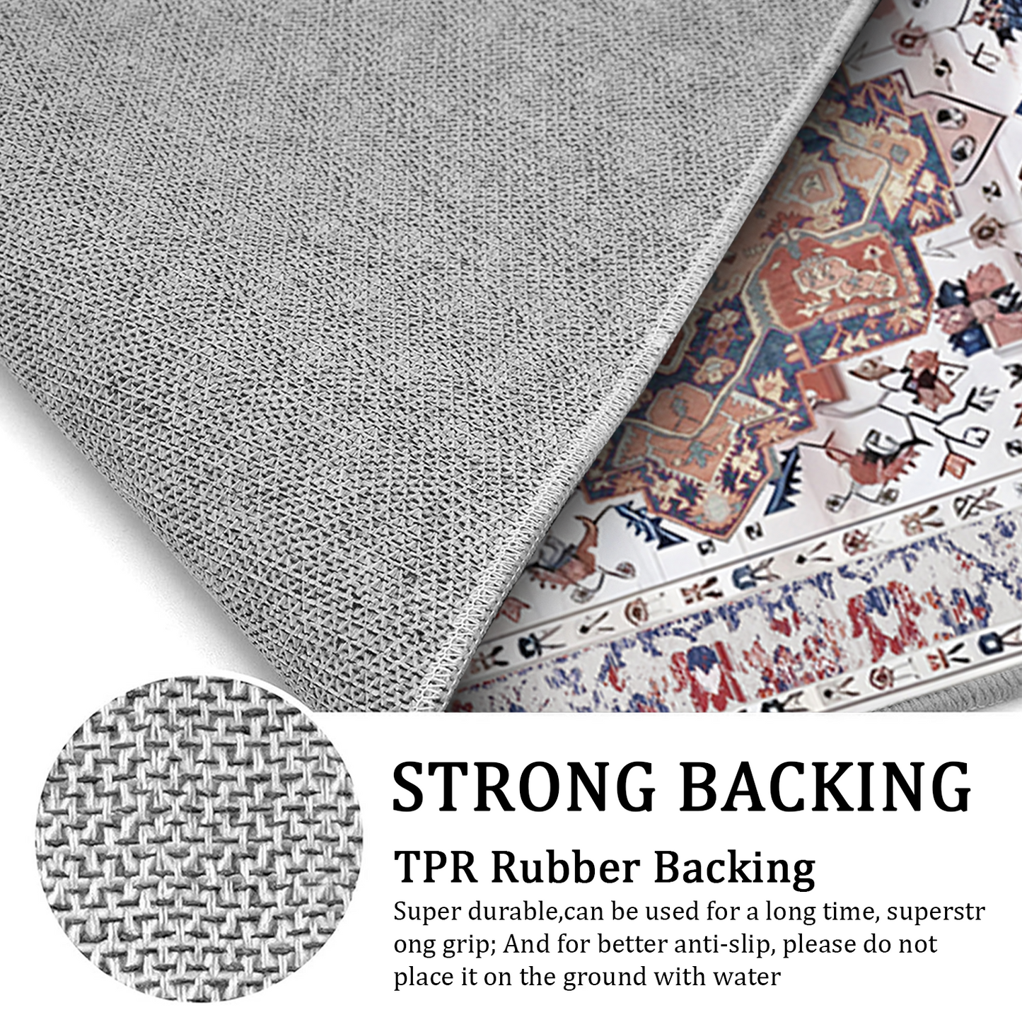 Boho Kitchen Rug Sets 3 Piece with Runner Non Slip Kitchen Rugs and Mats Washable Kitchen Mats for Floor Thick Kitchen Floor Mat Carpet Runner Rugs for Hallway Laundry Holiday Decor