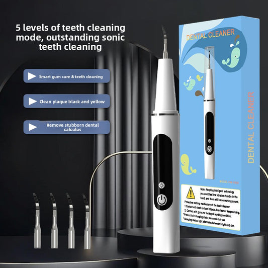 Ultrasonic Electric Tooth Cleaner with LED Light