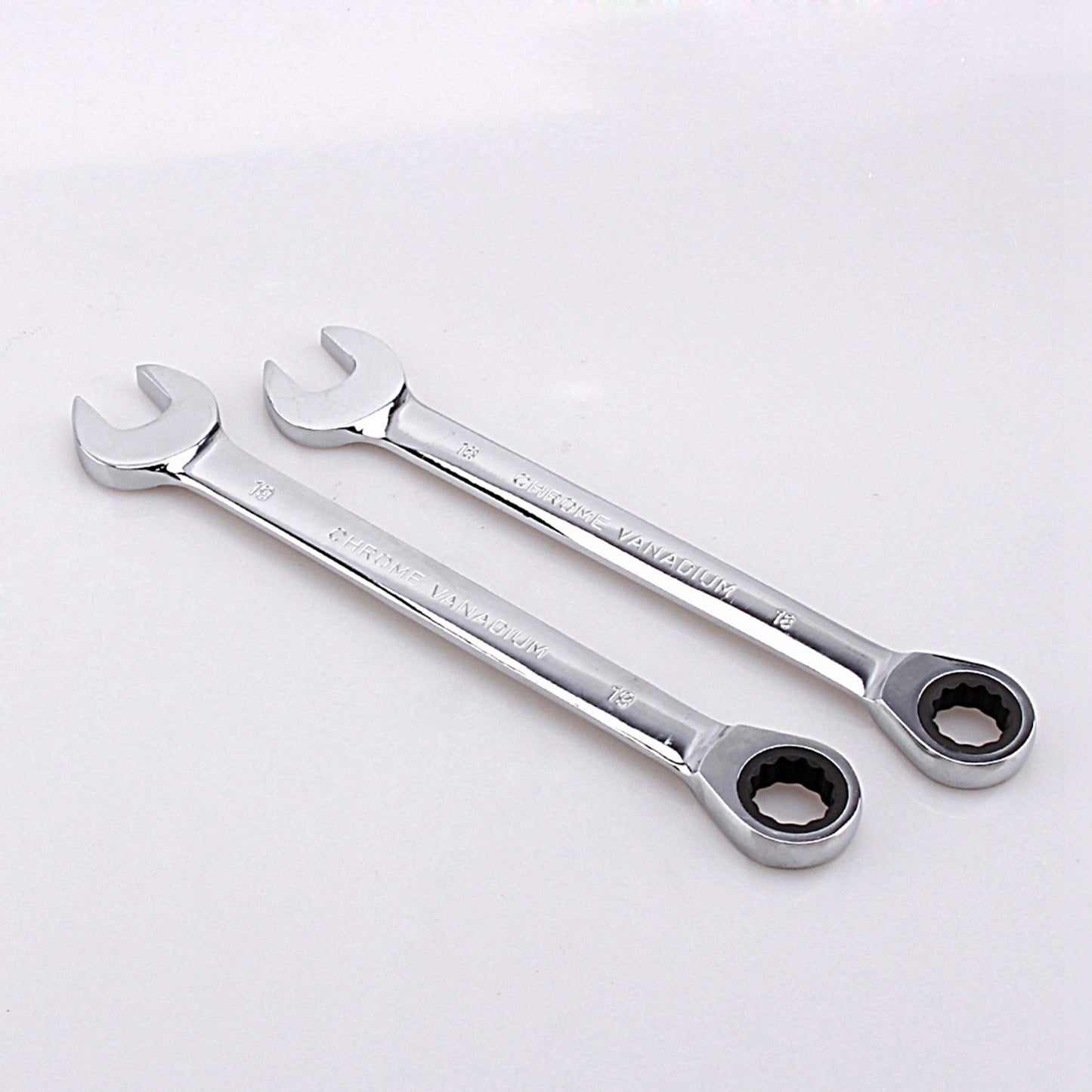 12pcs Fixed Spanners Ratchet Wrench Kit (8-19mm), High-Torque Hand Tool Set for Garage, Workshop & Household Repairs