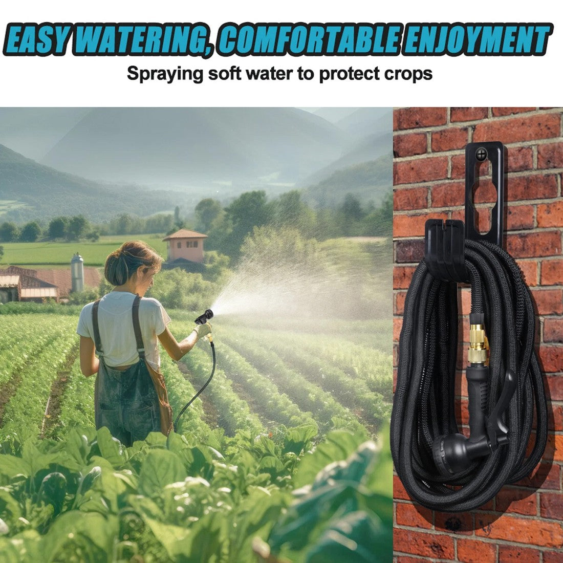 Heavy Duty 100FT Expandable Garden Hose Pipe Flexible With Water Spray Gun UK