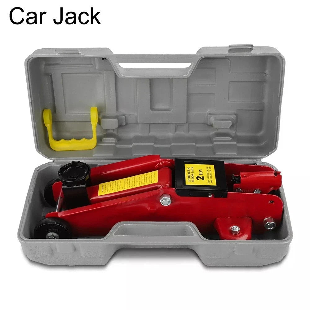 2 Ton Tonne Hydraulic Trolley Floor Jack With Plastic Storage Carry Case Car Van