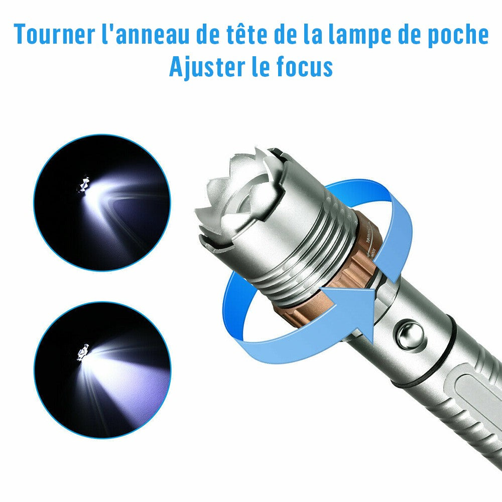 Rechargeable LED Flashlight Lamp 5-Modes Zoomable Hiking Camping Outdoor Torch +Battery+Charger（TK/TMEU for self-pickup）

Note : This product is available only in US marketplace