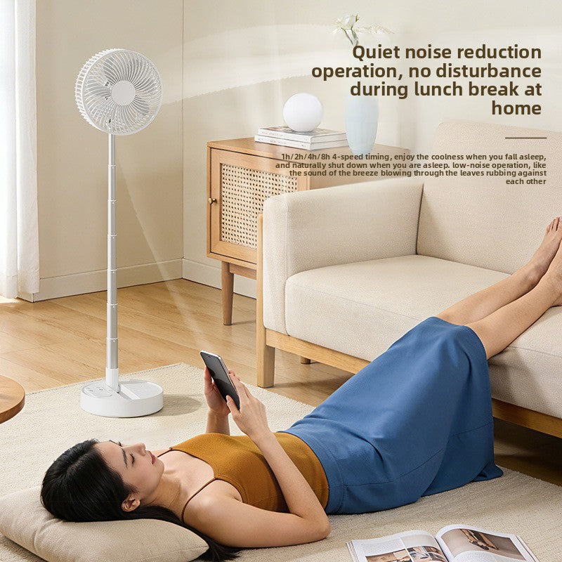 Foldable Telescopic USB Rechargeable Fan with Remote