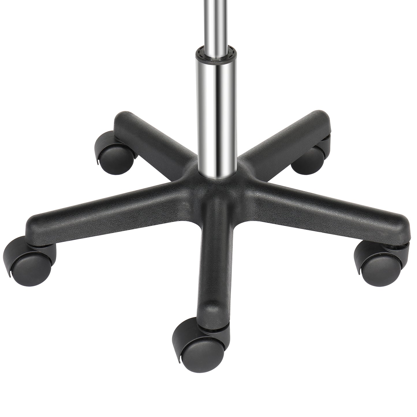 Round Stool Plastic Arch Feet Rotation Bar Stool Black