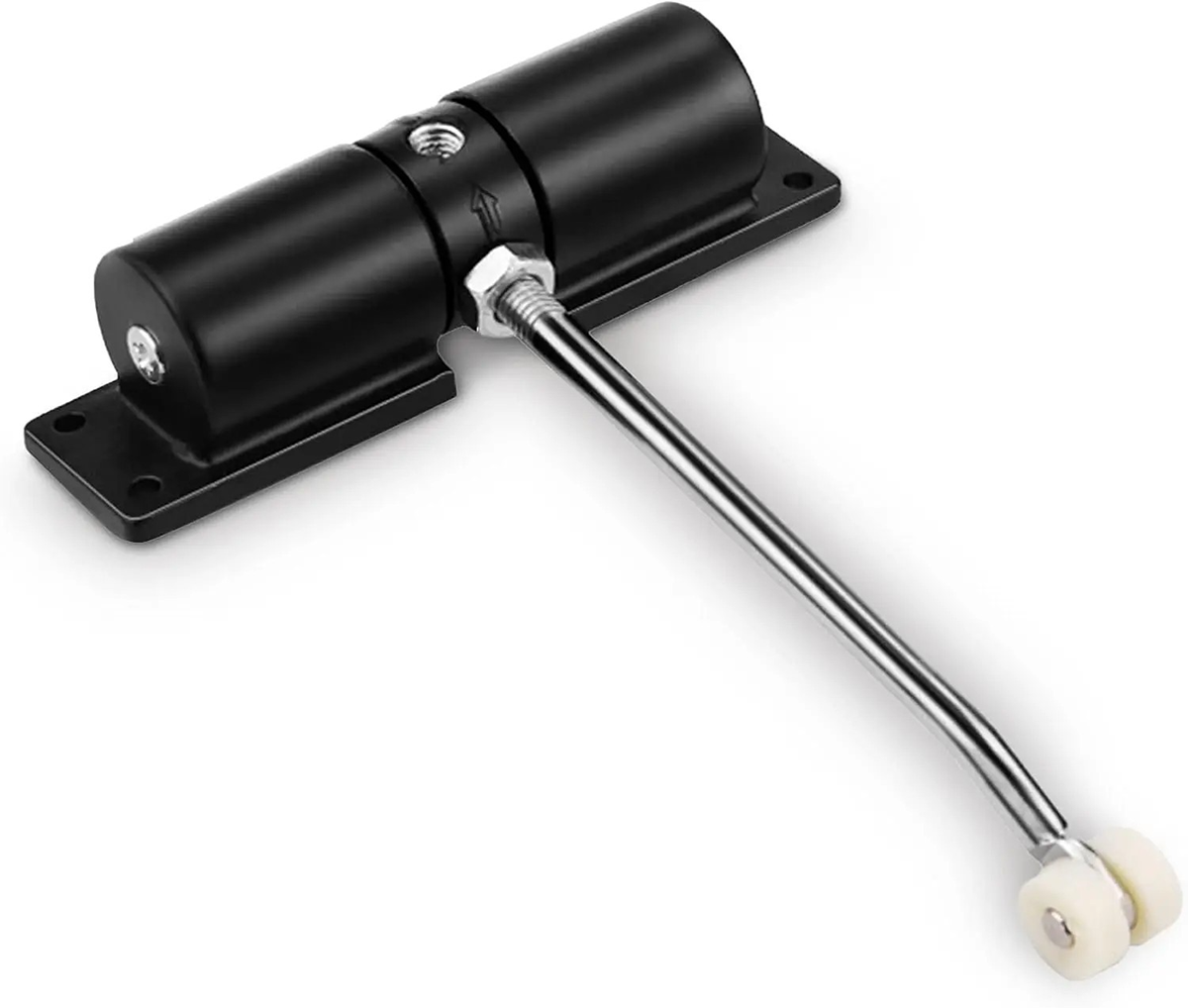 Door Closer High Usage Environments Versatile Design Customizable Closing Speed White