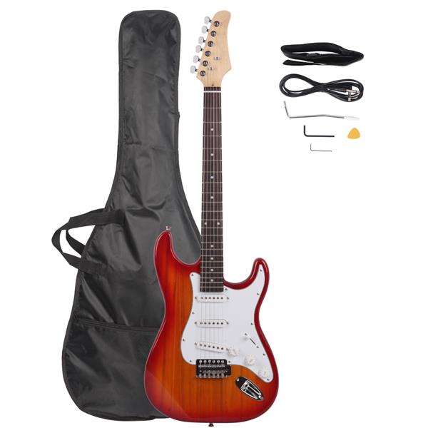 Sports Rosewood Fingerboard  Electric Guitar Sunset Red