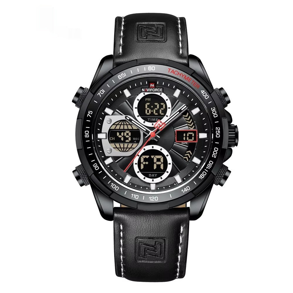 Men's Stainless Steel Strap Multi-function Watch