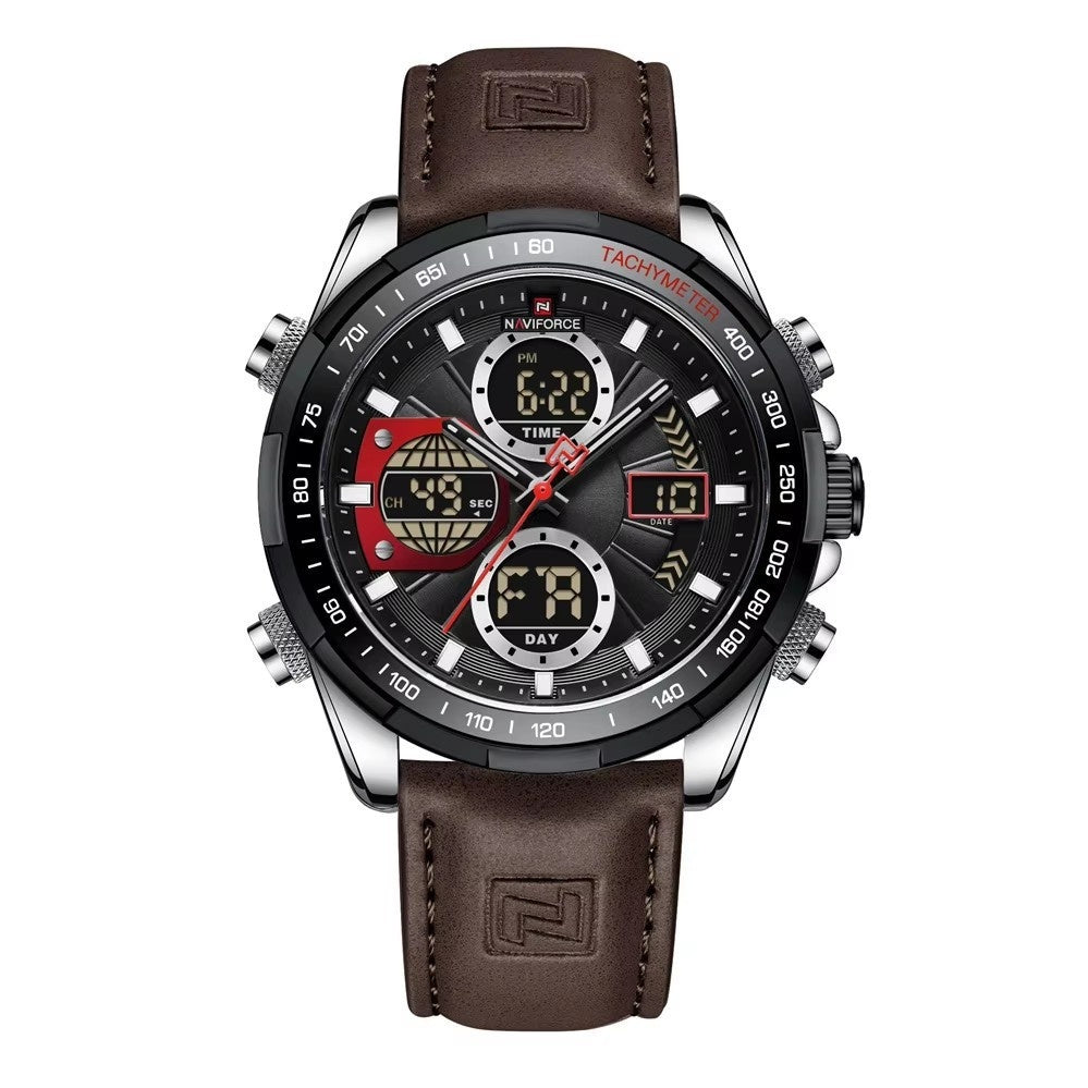 Men's Stainless Steel Strap Multi-function Watch
