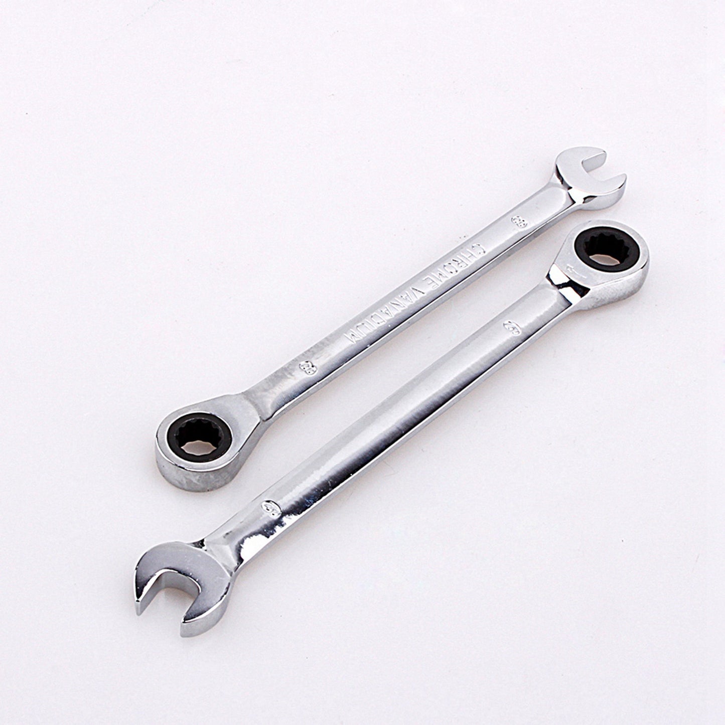 12pcs Fixed Spanners Ratchet Wrench Kit (8-19mm), High-Torque Hand Tool Set for Garage, Workshop & Household Repairs