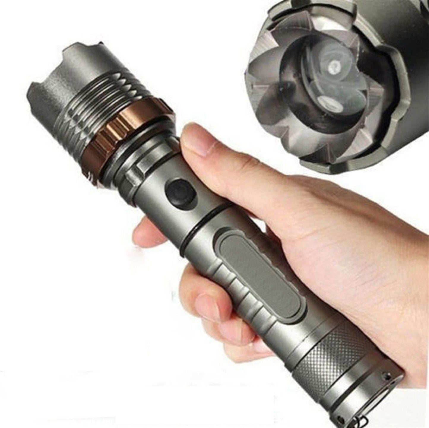 Rechargeable LED Flashlight Lamp 5-Modes Zoomable Hiking Camping Outdoor Torch +Battery+Charger（TK/TMEU for self-pickup）

Note : This product is available only in US marketplace