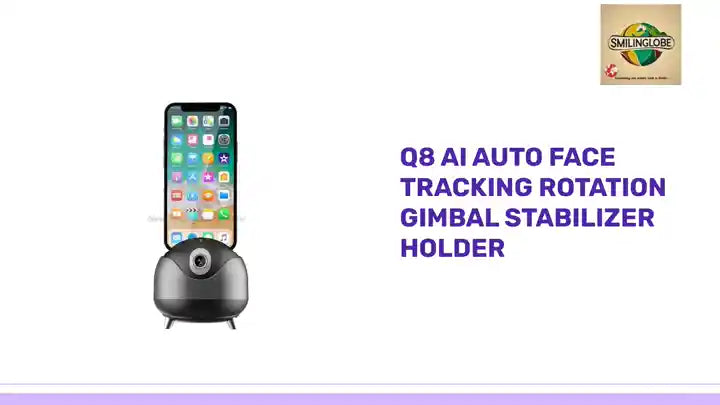 Q8 AI Auto Face Tracking Rotation Gimbal Stabilizer Holder by@Outfy