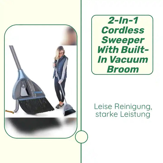 2-in-1 Cordless Sweeper with Built-in Vacuum Broom by@Outfy