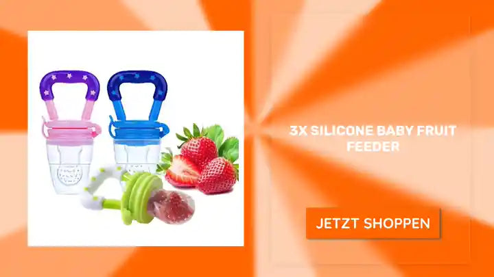 3x Silicone Baby Fruit Feeder by@Outfy
