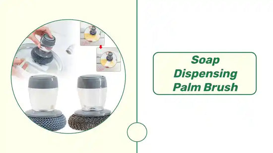 Soap Dispensing Palm Brush by@Outfy