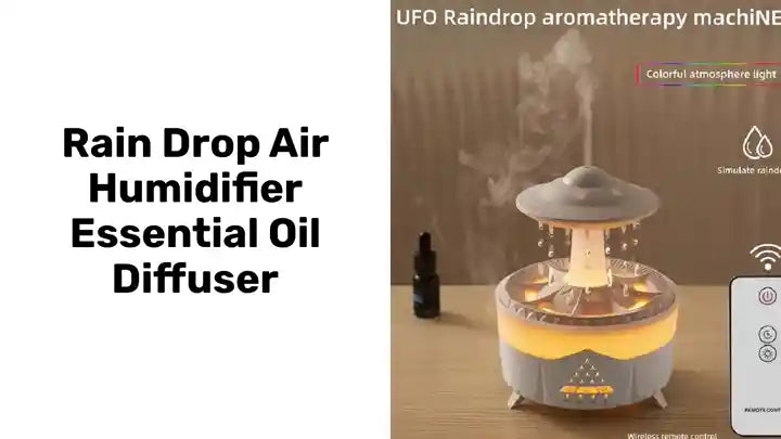 Rain Drop Air Humidifier Essential Oil Diffuser by@Outfy