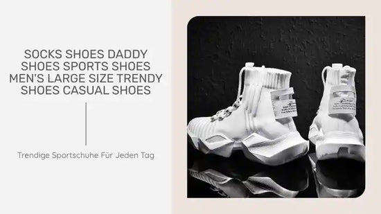 Socks Shoes Daddy Shoes Sports Shoes Men'S Large Size Trendy Shoes Casual Shoes by@Outfy