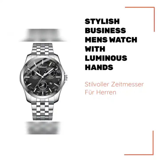 Stylish Business Mens Watch With Luminous Hands by@Outfy
