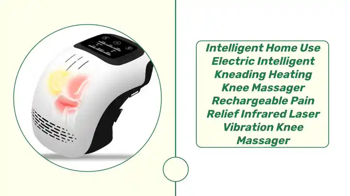 Intelligent Home Use Electric Intelligent Kneading Heating Knee Massager Rechargeable Pain Relief Infrared Laser Vibration Knee Massager by@Outfy