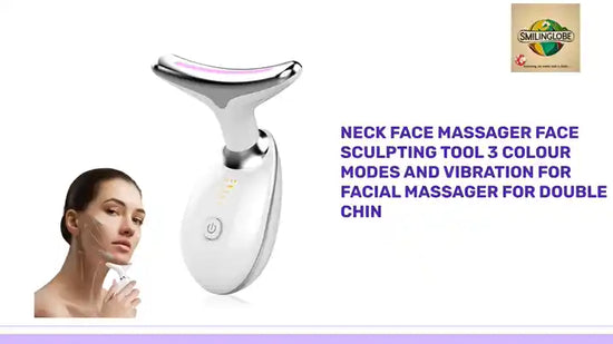 Neck Face Massager Face Sculpting Tool 3 Colour Modes and Vibration for Facial Massager for Double Chin by@Outfy
