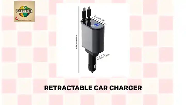 Retractable Car Charger by@Outfy