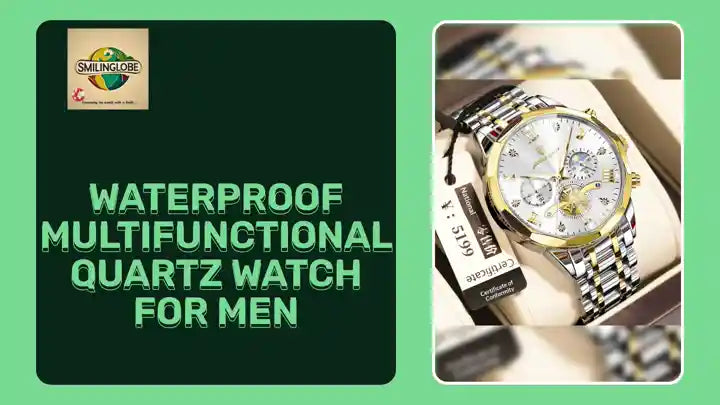 Waterproof Multifunctional Quartz Watch For Men by@Outfy