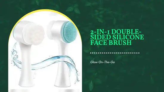 2-in-1 Double-Sided Silicone Face Brush by@Outfy